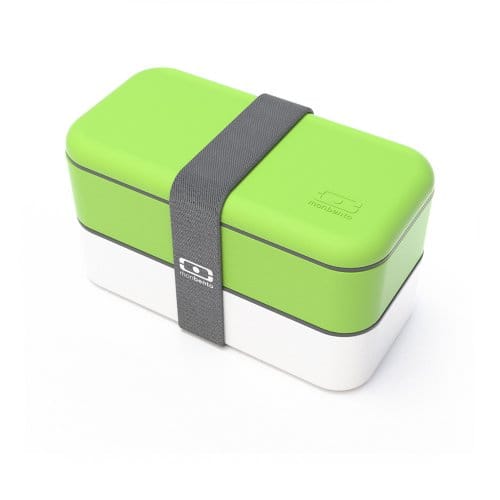 法國Monbento 雙層餐盒(綠/白)