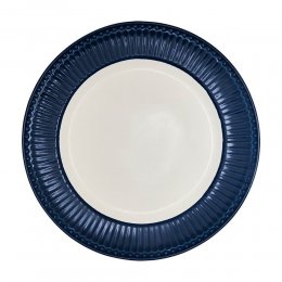 任選第2件51折｜丹麥GreenGate Alice dark blue 餐盤26.5cm-深藍