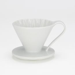 3件85折｜日本CAFEC 花瓣型陶瓷濾杯2-4杯-白色