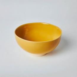 許家陶器品KOGA 窯黃陶質六角大碗