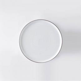 85折｜日本 白山陶器 白磁千段 圓盤 15.5x2cm