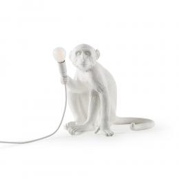 少量現貨｜義大利seletti 猴子坐姿造型燈-白