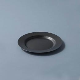 2件79折｜日本 AOYOSHI 青芳製作所 仿舊霧黑不銹鋼圓餐盤-19.5cm