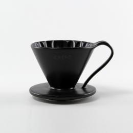 3件85折｜日本CAFEC 花瓣型陶瓷濾杯1-2杯-墨黑色 六週年限定色