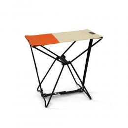 2件8折｜日本 amabro MINI 輕巧摺疊椅-米白x橘