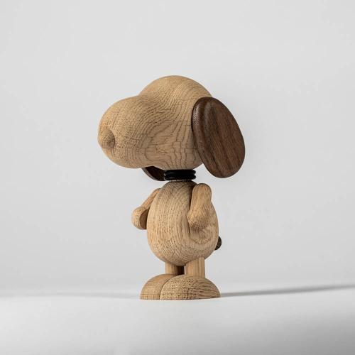 丹麥 Boyhood 米格魯先生造型橡木擺飾(小)-橡木/雪茄 14cm