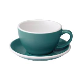 英國Loveramics Coffee Pro-Egg拿鐵咖啡杯盤組300ml(藍綠)