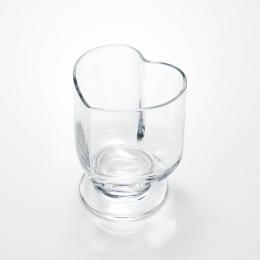 2件8折｜日本 廣田硝子 心型玻璃杯(帶底座)-透明