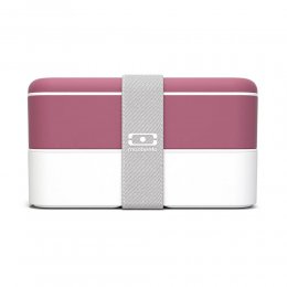 出清5折｜法國Monbento Original雙層餐盒-野莓紅/白