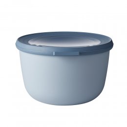 買一送一 | 荷蘭 Mepal 圓形密封保鮮盒1L-藍