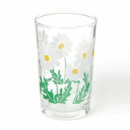 日製玻璃2件8折｜日本ADERIA 昭和復古花朵水杯(雛菊)