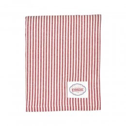 出清6折｜丹麥GreenGate Alice stripe red 桌巾145x250cm-紅