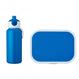 任選第2件51折｜荷蘭 Mepal 兒童水壺餐盒組-藍色