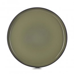 歐系餐瓷2件7折｜法國REVOL CRE 炭色圓盤28cm-淺軍綠
