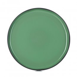歐系餐瓷2件7折｜法國REVOL CRE 炭色圓盤28cm-薄荷綠