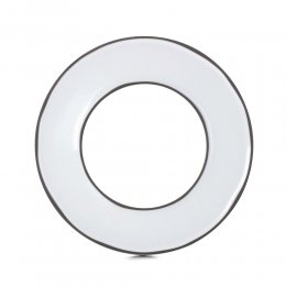 歐系餐瓷2件7折｜法國REVOL CRE 炭色點心擺設圓盤-亮白