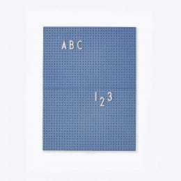 65折｜丹麥 Design Letters A4 活動字母留言板組-藍板白字