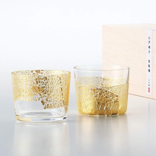 日本TOYO-SASAKI 江戶金玻璃 手作冷酒杯組 120ml