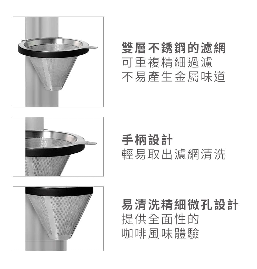 德國AdHoc 無段式不銹鋼咖啡手沖架