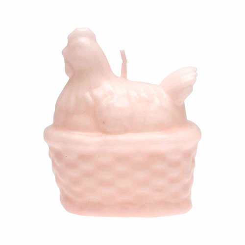 丹麥GreenGate pale pink 小雞造型蠟燭