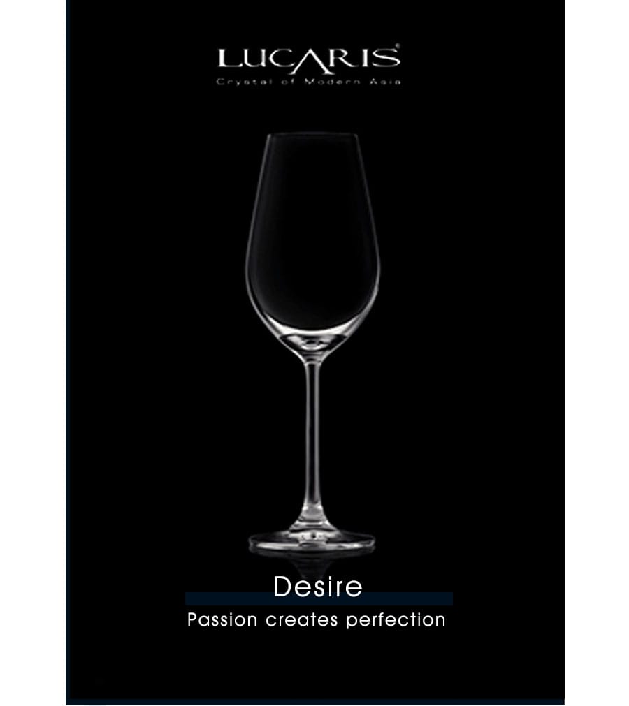 泰國LUCARIS DESIRE無鉛水晶白酒杯 -6入組 水晶杯 無鉛玻璃杯 品酒必備 精美禮盒 聚會 好生活