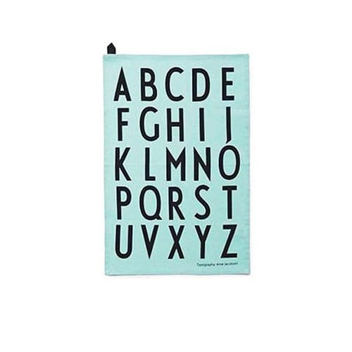 丹麥 Design Letters 字母餐巾-土耳其藍