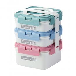 屋子限量出清｜韓國KOMAX 方型三層餐盒組-白