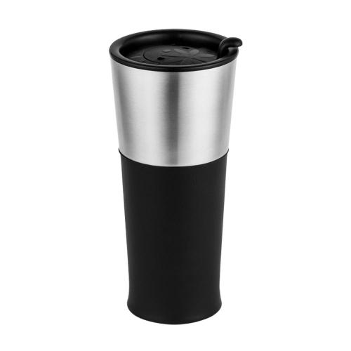JVR 韓國原裝 BASIC不鏽鋼繽紛隨行杯450ml-黑色