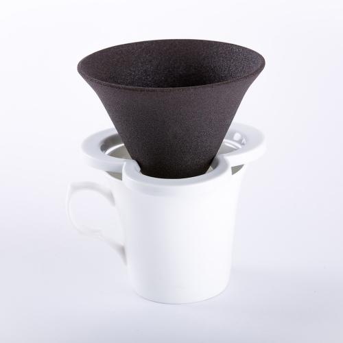 日本224porcelain 咖啡磁石濾杯組-純白