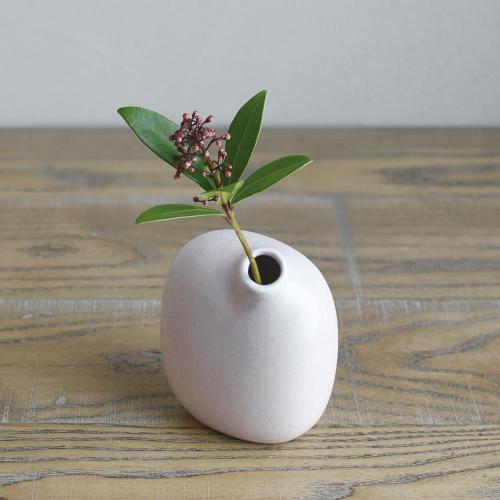 日本KINTO SACCO 陶瓷造型花瓶180ml-粉