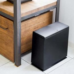 日本 IDEACO 方形廚房垃圾桶8.5L-黑色