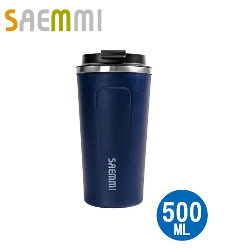 韓國316不鏽鋼咖啡直飲輕量保溫杯500ml-藍[餐具加購]