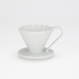 3件85折｜日本CAFEC 花瓣型陶瓷濾杯1-2杯-白色