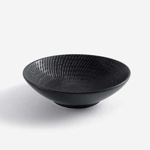 WAGA 日式旋紋流星 陶瓷圓碗20.5cm