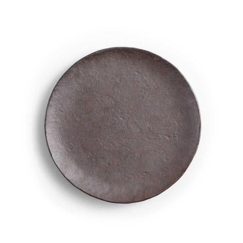 WAGA 職人素釉窯燒 陶瓷圓盤18cm-暖棕