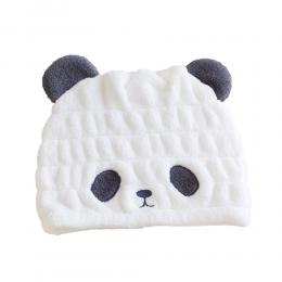 85折｜日本CB Japan 動物造型超細纖維浴帽-熊貓白