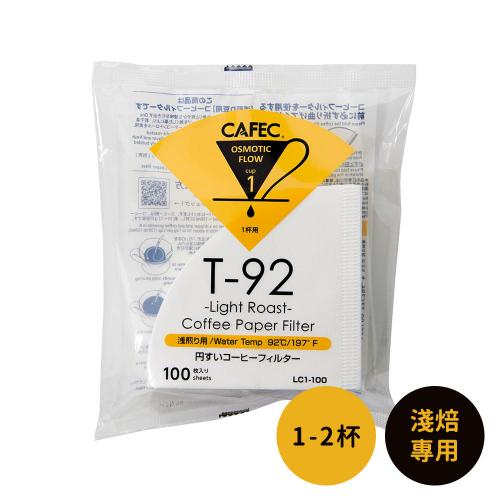 日本CAFEC 淺焙專用濾紙100張-1-2杯