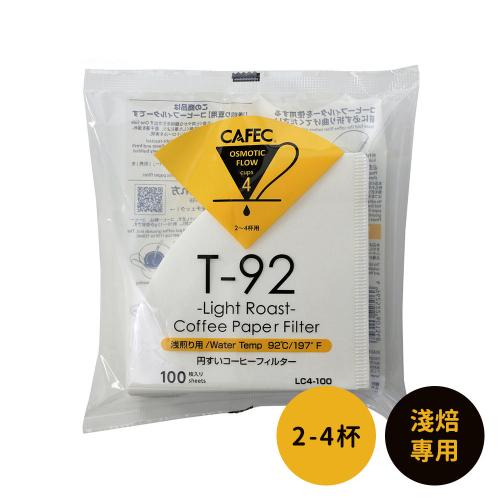 日本CAFEC 淺焙專用濾紙100張-2-4杯