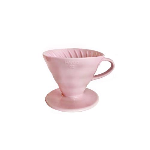 日本HARIO V60彩虹磁石濾杯1~4杯-櫻花粉