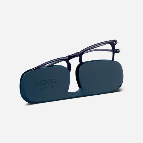 法國NOOZ 攜帶型平光閱讀眼鏡(抗藍光)方-深藍色