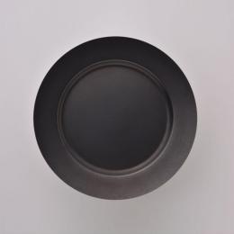2件79折｜日本 AOYOSHI 青芳製作所 仿舊霧黑不銹鋼圓餐盤-15.4cm