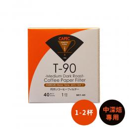 3件85折｜日本CAFEC 中深焙專用盒裝濾紙40張-1-2杯
