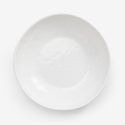 WAGA 日式淨白波紋 陶瓷沙拉碗21cm