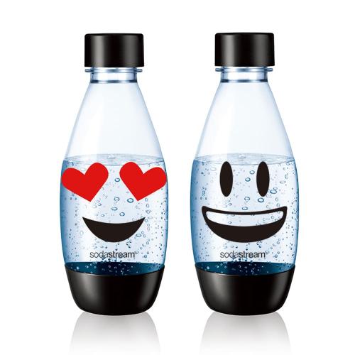 英國Sodastream 水滴型專用水瓶500ML-2入(emoji)