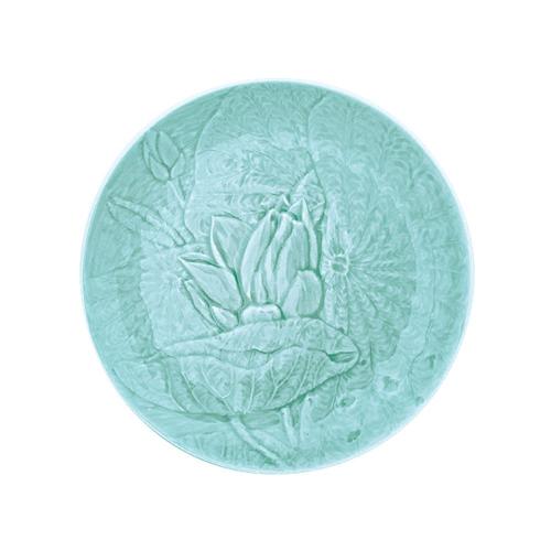 安達窯 青瓷 雕花圓盤-9吋