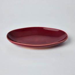 許家陶器品KOGA 協興紅陶質六角腰子盤