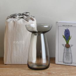 指定系列2件83折｜日本KINTO AQUA CULTURE玻璃花瓶 (大)-灰