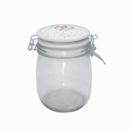 85折｜丹麥GreenGate Belle white 玻璃儲物罐0.75L