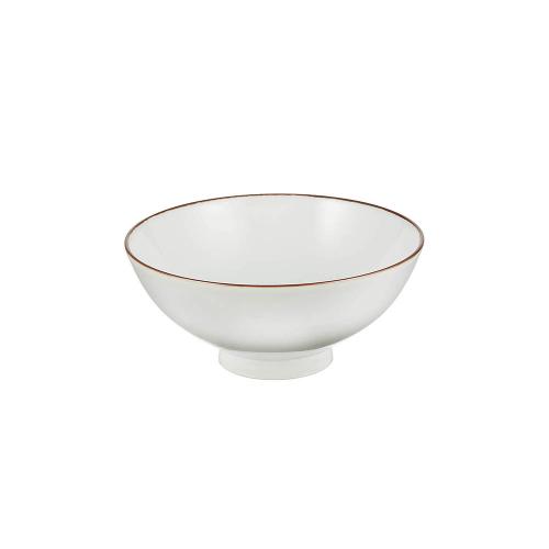 日本 白山陶器 白磁千段 飯碗 4寸