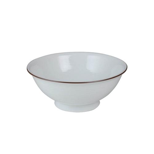 日本 白山陶器 白磁千段 拉麵碗880ml